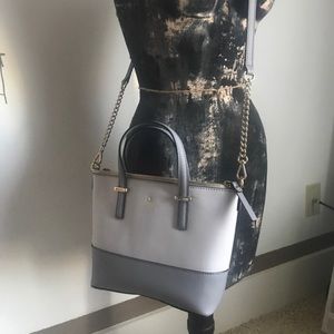 Kate Spade light/dark gray crossbody